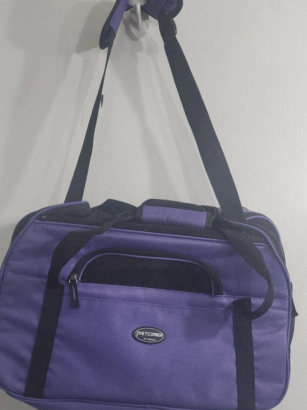 Purple Soft-Sided Pet Carrier - Portable Dog Carrier